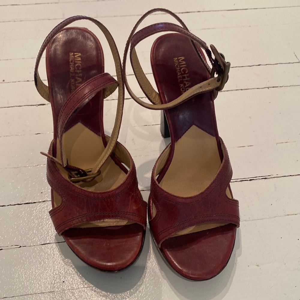 Michael Kors high heels with ankle straps